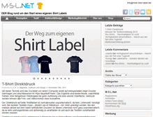 Tablet Screenshot of mein-shirt-label.net